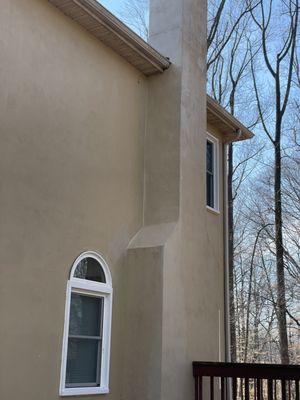 Stucco patch and paint