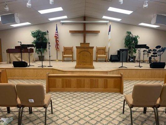 Inside our sanctuary viewing the platform