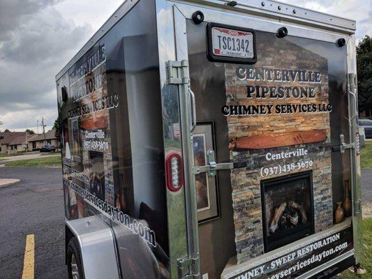 Complete trailer wrap to help promote your brand. Wraps are also theft deterrents.