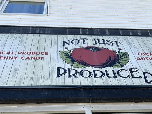 Great play on words: have produce but antiques too