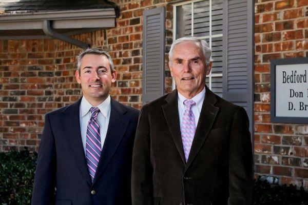 Dr. Brev and Dr. Don Bedford, a father/son team.  Dr. Don started his dental practice in New Braunfels in 1963 and Dr. Brev has joined him.