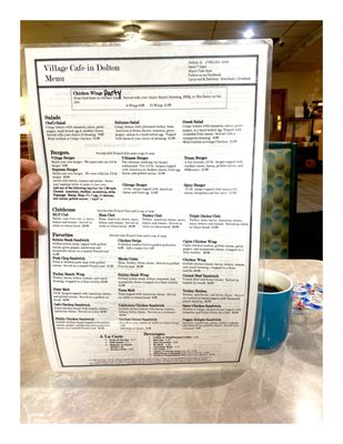 Menu Village Cafe In Dolton . 14201 Chicago Rd, Dolton, IL  Simple Breakfast Lunch Place.  Dine In Take Out. Open Daily to 2.30pm.Cool!