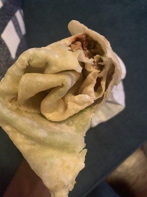 Carne Asada Burrito (tortilla with a side of meat)