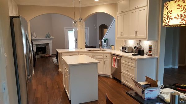 Wonderful kitchen we've created in the aftermath of Hurricane Harvey , #kitchen