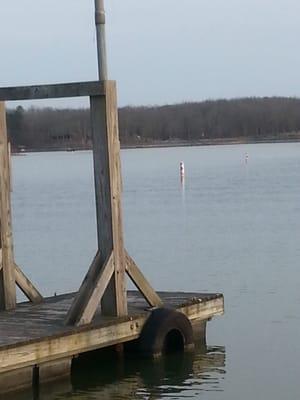 Part of Dock Area. Mid March.