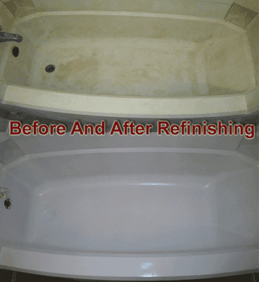 Bathtub Refinishing- Before and After