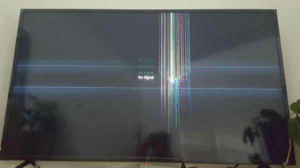 This one you could see it. $60.00 to replace my tv is a joke.