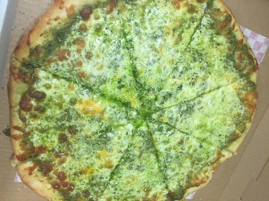 Pesto pizza!