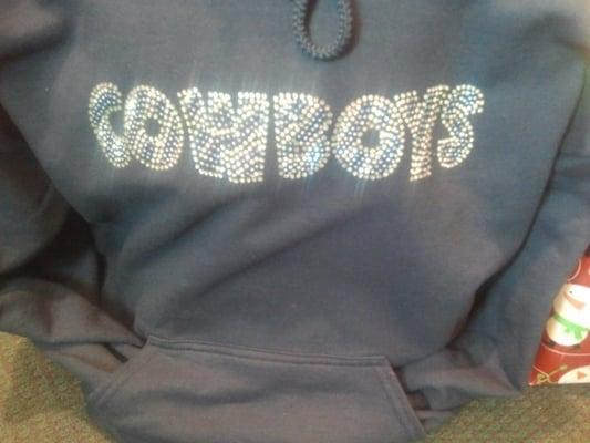 Go cowboys! Bling up your football season