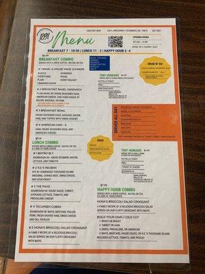 Menu-