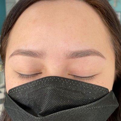 HEALED Powder Brow Tattoo