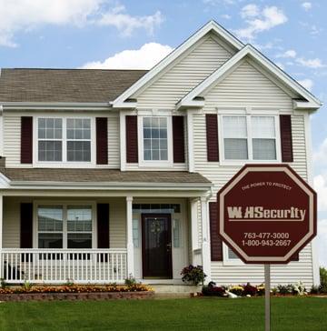 Home With WH Security Sign