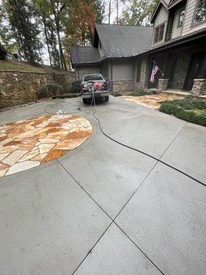 Pressure washing