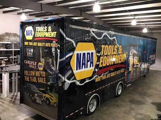 53' Trailer Wrap for NAPA Tools