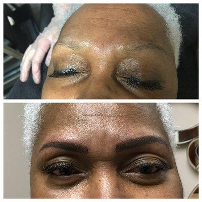 Microblading-before and after photos