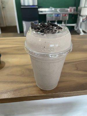 This is the Oreo Cheesecake shake.