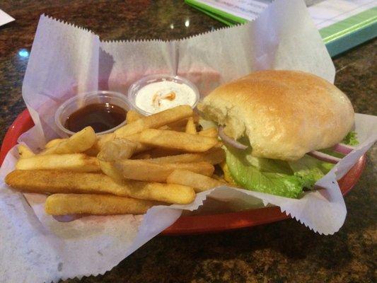 Monday Burger Night Special: only $5 for all this!