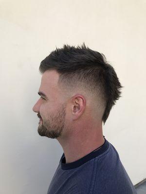 Zero faded fohawk