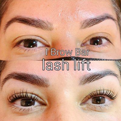 Brow Threading, Brow henna,Lash lift was done on this client