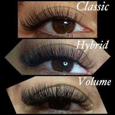 Types of Lashes