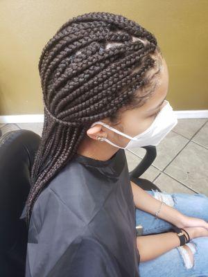 Teen box braids