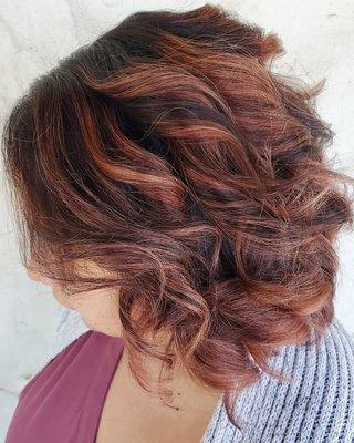 Short Curly Balayage