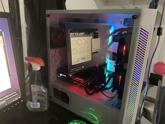 One of our custom gaming computers we made!