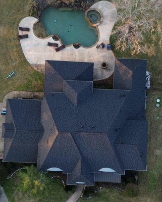 residential shingle roof in Austin