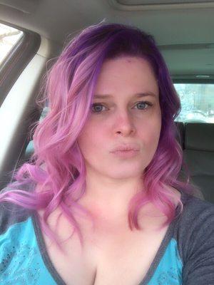 Gorgeous purple:pink done by Cortney