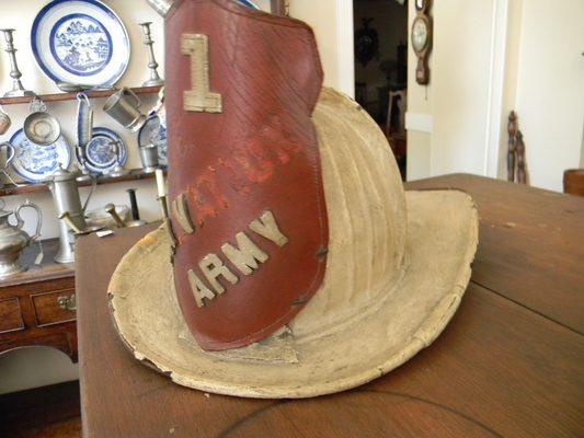 Leather Fire Chief's Helmet