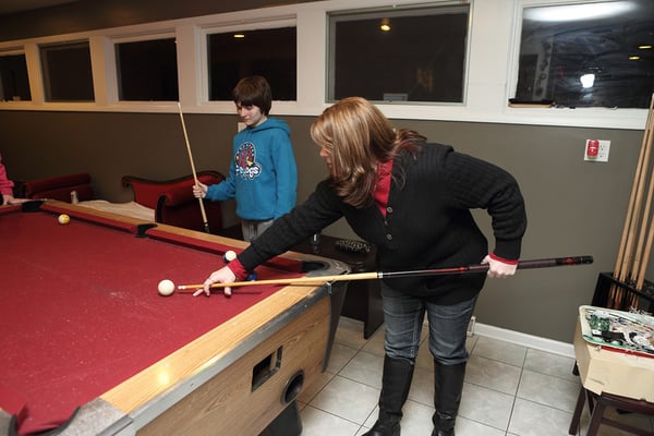 Indoor Game Area - pool table