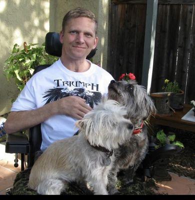 Matt is one of my patients at the VA hospital in La Jolla, CA. He has quadriplegia.