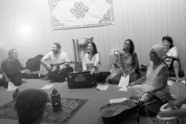 Kirtan is a rhythmic music-filled celebration that brings peace to the mind and playfulness to the heart. Join us once-a-month!