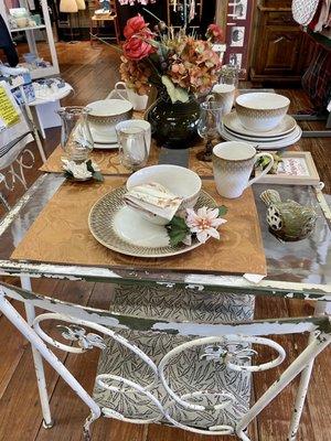 Vintage patio set was lovely- already sold.