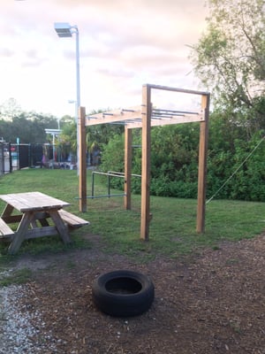 Adult-sized monkey bars!