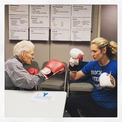 Any level of endurance & any level of PD symptoms can participate in Rock Steady Boxing!