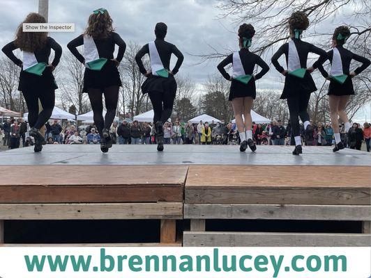 Brennan-Lucey Irish Dancers Dancing at a St. Patrick's Day Performance