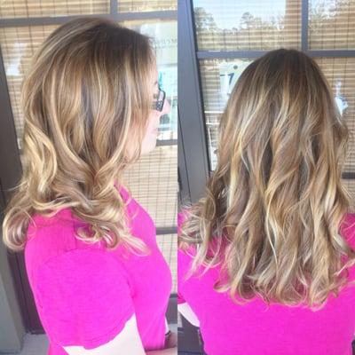 Some more balayage highlights and a root touch up