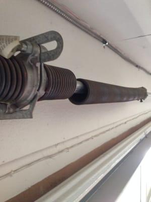 Broken garage door spring can really slow down your day