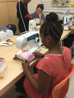 Sewing class with my little one. Thanks to all my clients for the opportunity to do cool things with my daughter