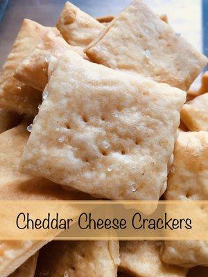 Scratch made 3 cheese crackers