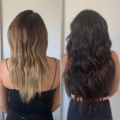 Color correction and tape in Extentions