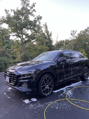 Audi q8 getting detailed interior+exterior