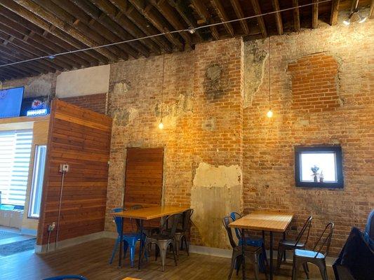 Uprooted dining area