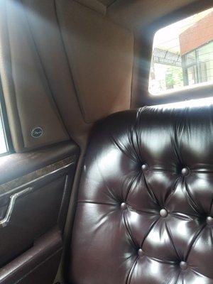 You can see the Cloth he changed and the Leather Seat. No color matching. Not even close.