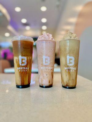 Dirty Brown Sugar Milk Tea, Strawberry Brown Sugar Smoothie, Brown Sugar Smoothie