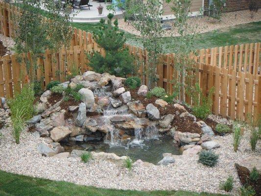 Custom backyard design and installation.