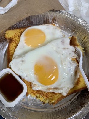 2 Slices of French Toast with 2 Eggs