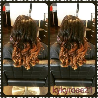 Just found out i can post pictures! My hair was done by Kyanna R :) She is fabulous