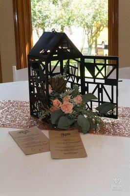 Lantern Arrangement for Centerpiece